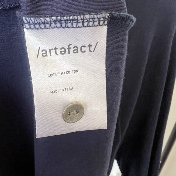 Mens Artefact Navy Blue Long Sleeve Shirt Size XXL - Picture 5 of 7